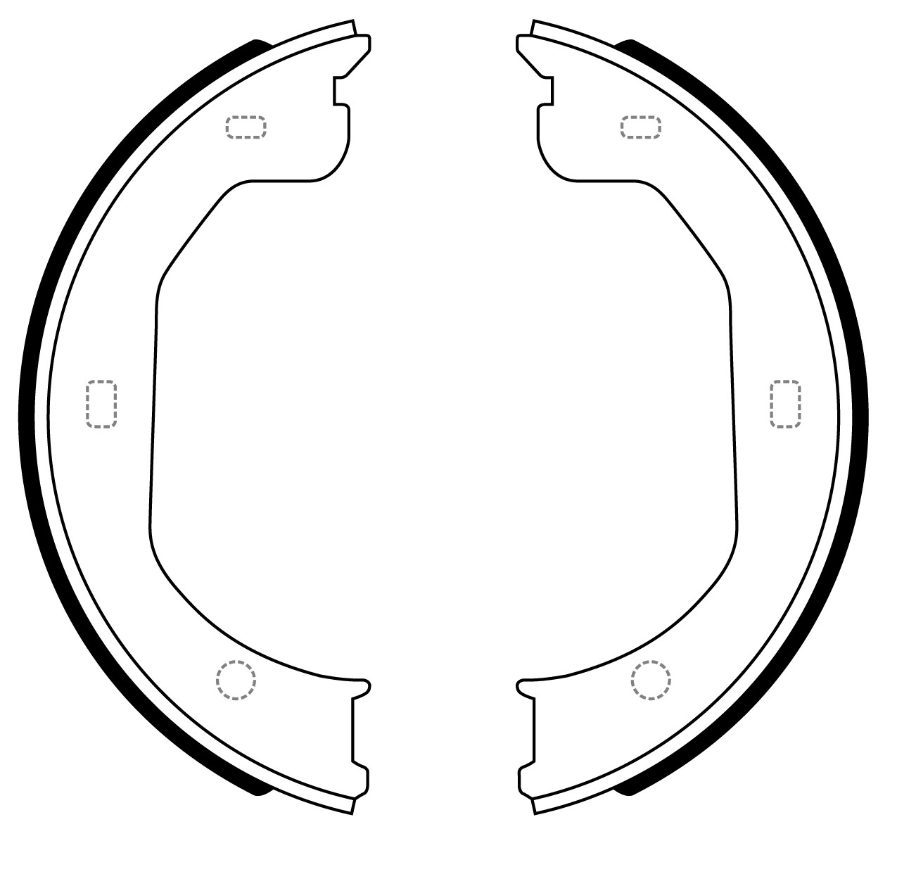 BRAKE SHOE SB BS51005
