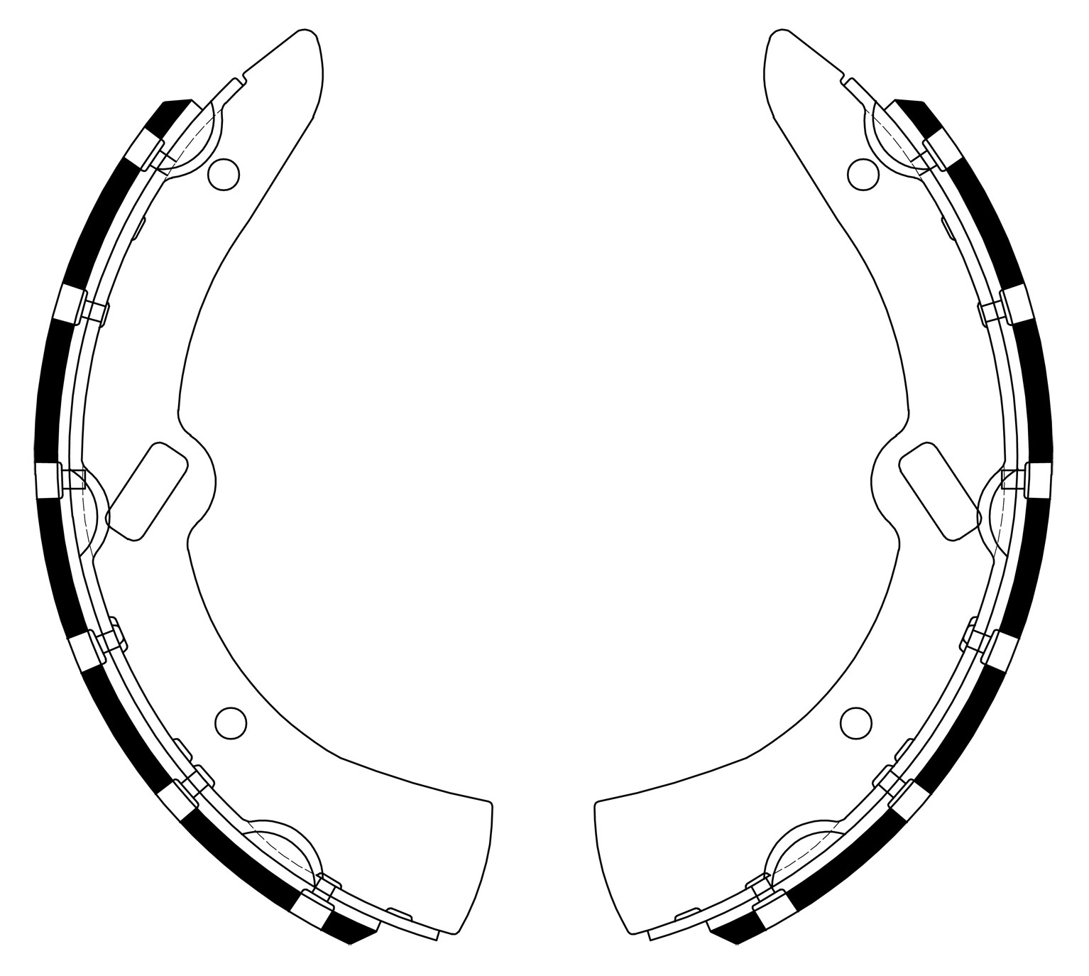 BRAKE SHOE SB BS23004