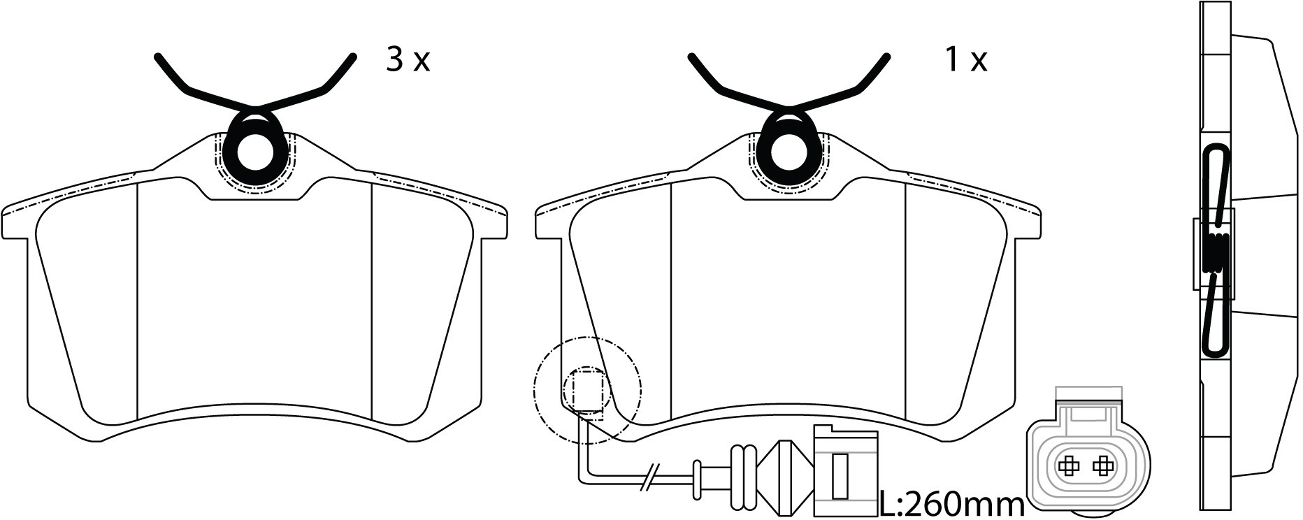 BRAKE PADS SB BP33019W