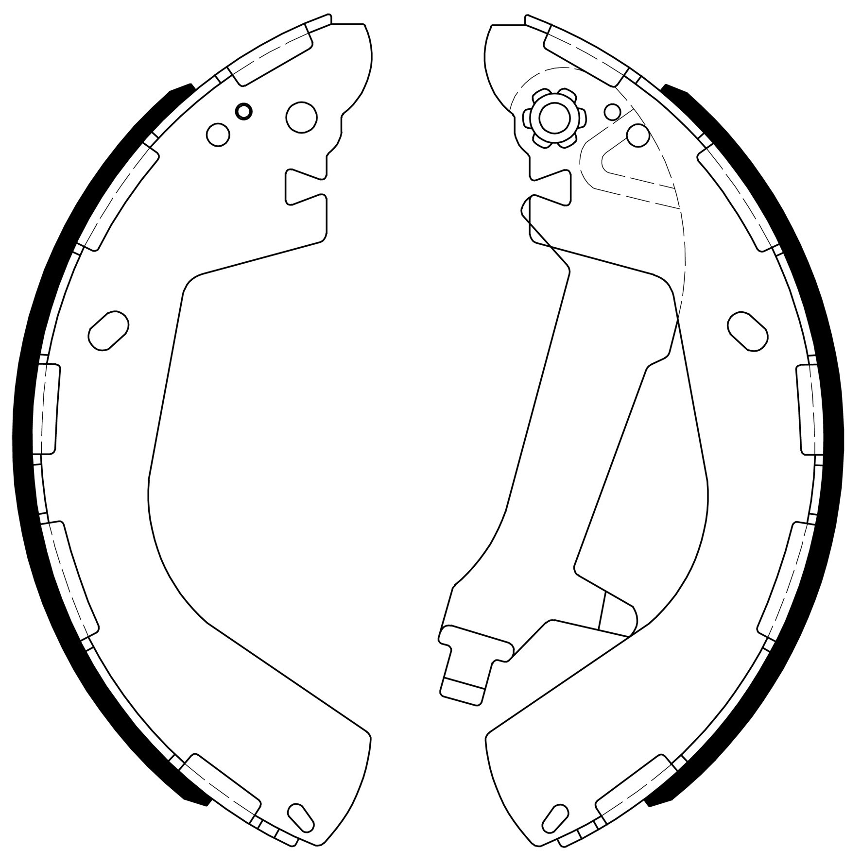 BRAKE SHOE SB BS11023