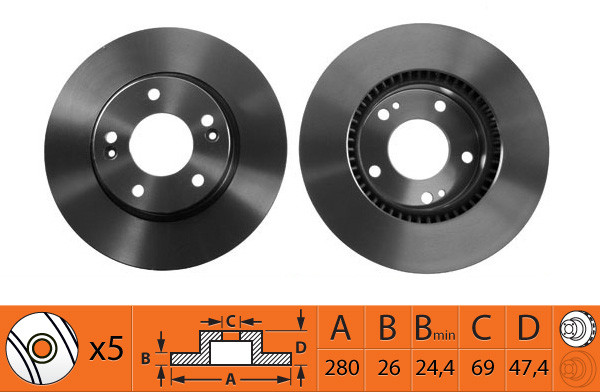 ROTOR DISC SB BR11109T